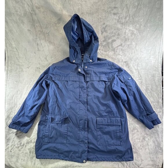 Hunter's Run Jacket women's 1X Blue Zip up long sleeve lightweight jacket - Picture 1 of 12
